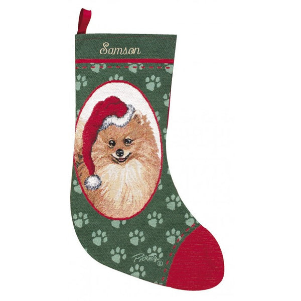 Pomeranian Christmas Stocking