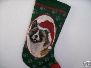 Akita Personalized Christmas Stocking