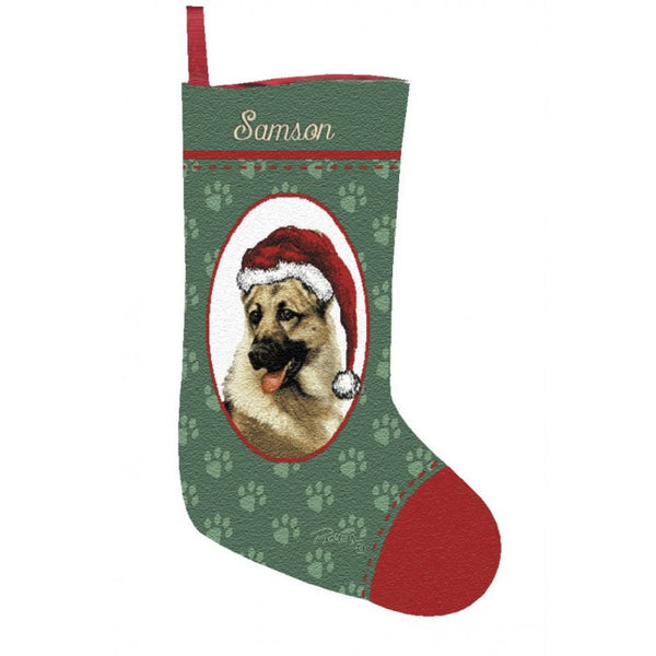 German Shepherd Christmas Stocking