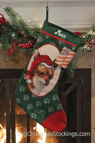 Chihuahua Personalized Christmas Stocking