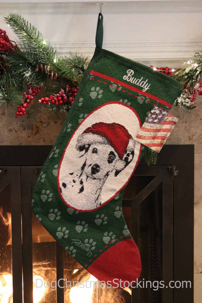 Dalmatian Personalized Christmas Stocking