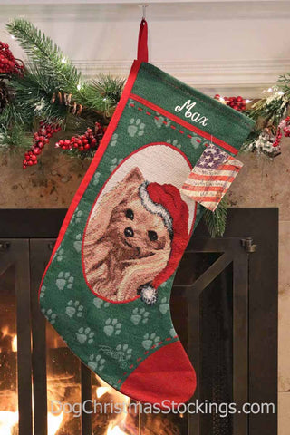 Yorkshire Terrier Personalized Christmas Stocking