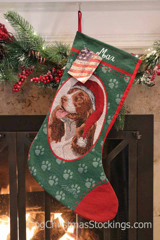 Springer Spaniel Personalized Christmas Stocking