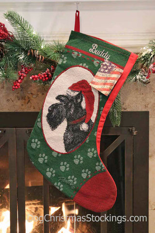 Scottish Terrier (Scottie) Personalized Christmas Stocking
