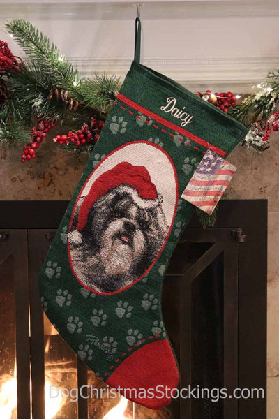 Shih Tzu Personalized Christmas Stocking