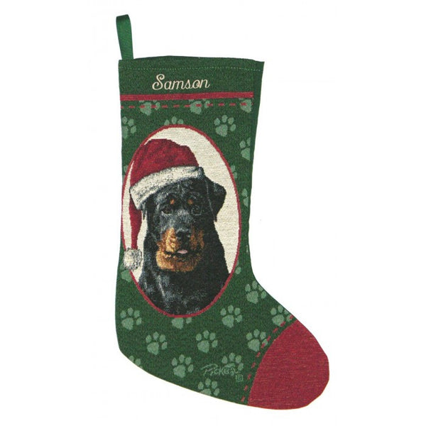 Rottweiler Christmas Stocking