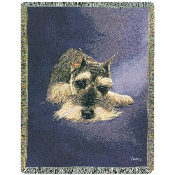 Schnauzer Throw Blanket