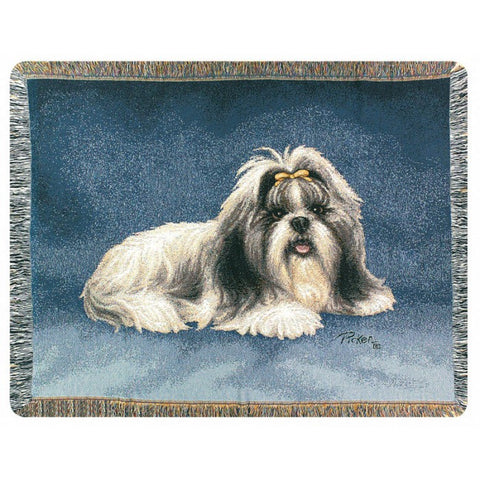 Shih Tzu Blanket Throw