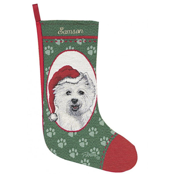 West Highland White Terrier Christmas Stocking
