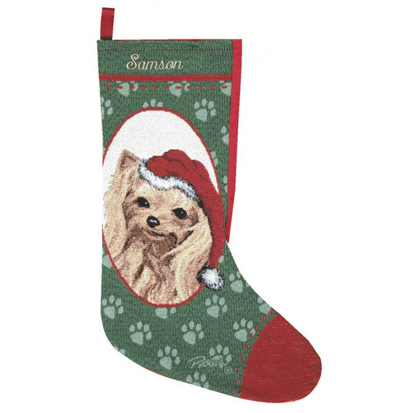 Yorkshire Terrier Christmas Stocking