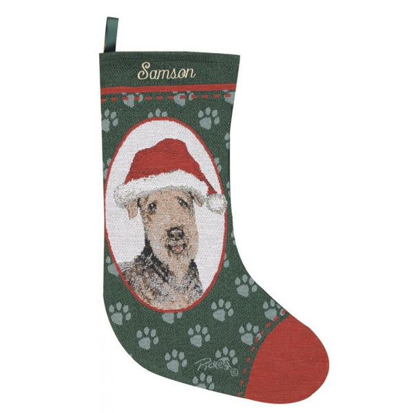 Airdale Personalized Christmas Stocking