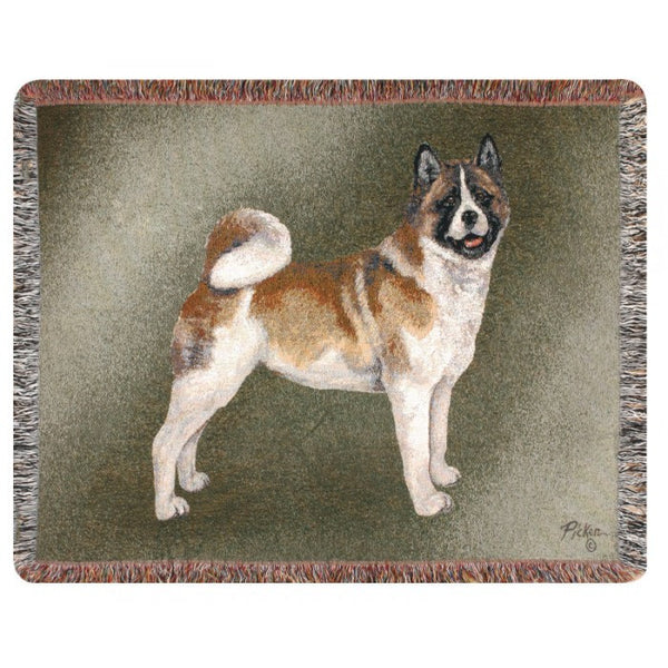 Akita Dog Throw Blanket