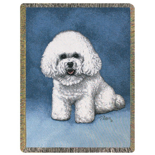 Bichon Frise Blanket Throw