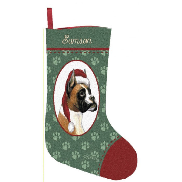 Boxer Christmas Stocking