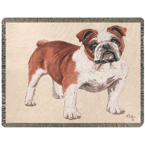 Bulldog Throw Blanket