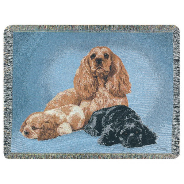 Cocker Spaniel Throw Blanket