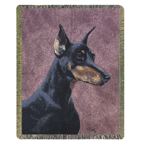 Doberman Throw Blanket