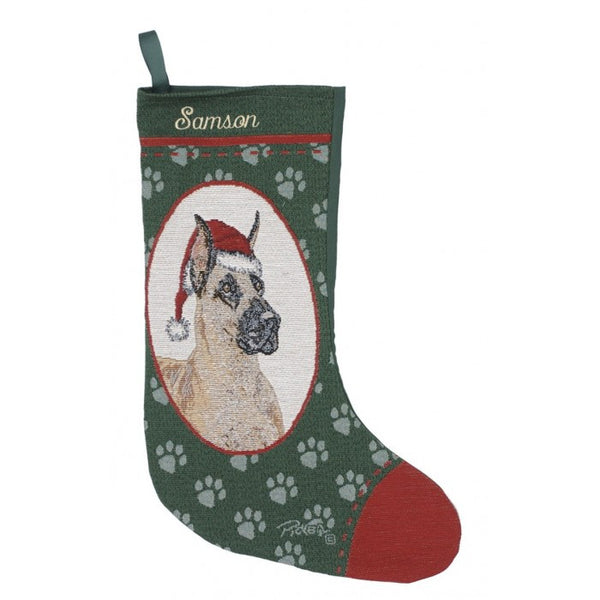 Great Dane Christmas Stocking