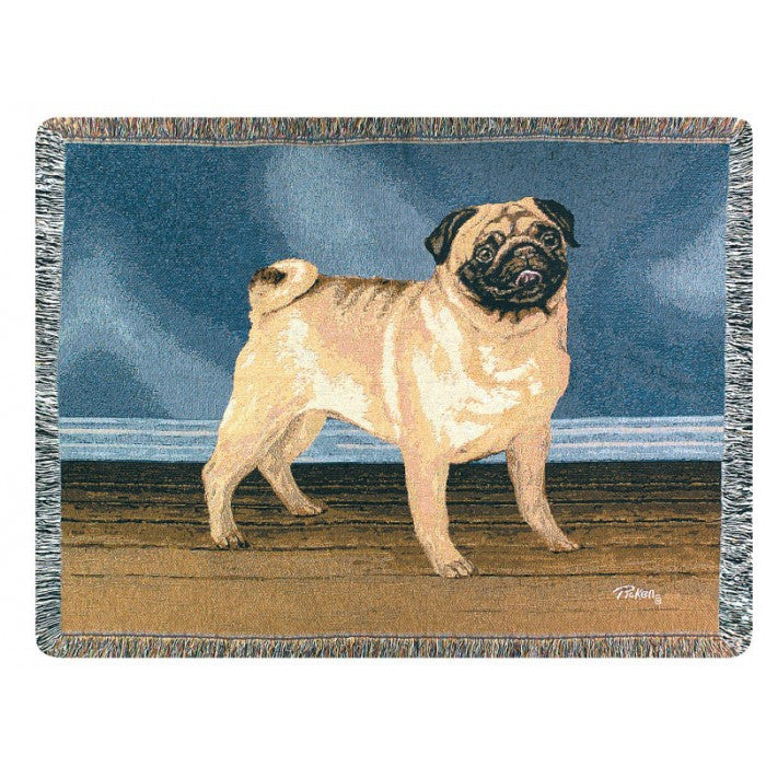 Pug throw hotsell blanket