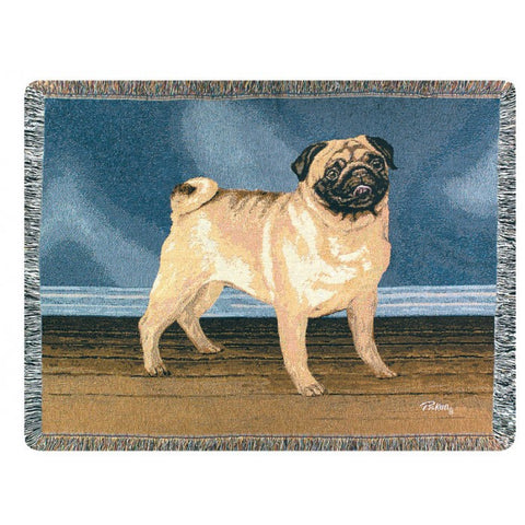 Pug Throw Blanket