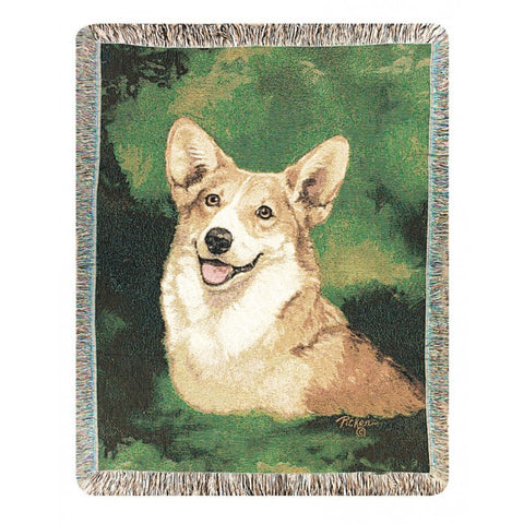 Welsh Corgi Throw Blanket